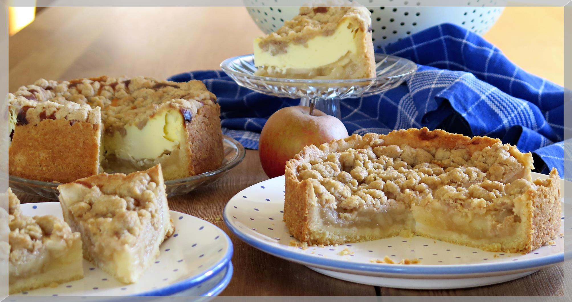 Apfelkuchen (zweierlei) mit Streusel