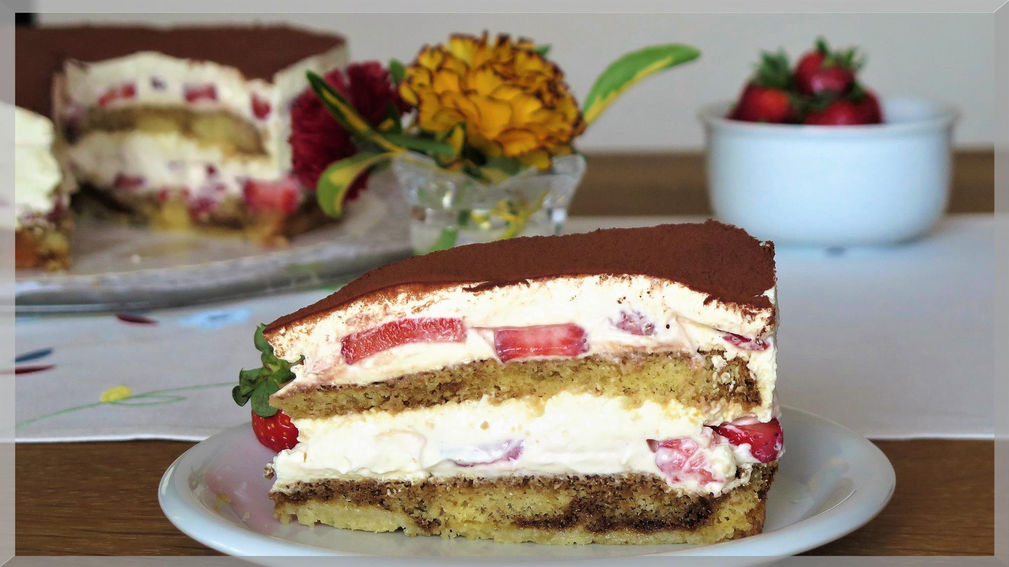 Erdbeer-Tiramisu-Torte