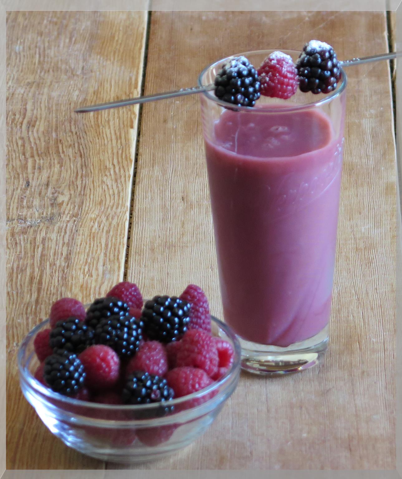 Himbeer-Brombeer-Smoothie