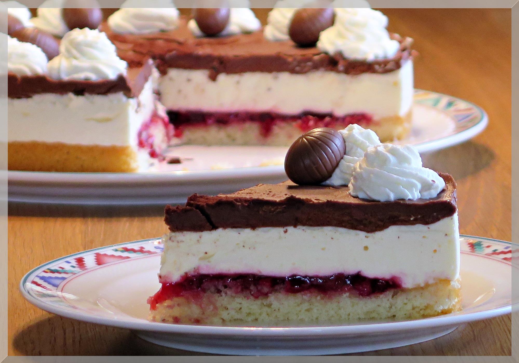 Ostertorte - schokoladig, fruchtig und mit Schwips